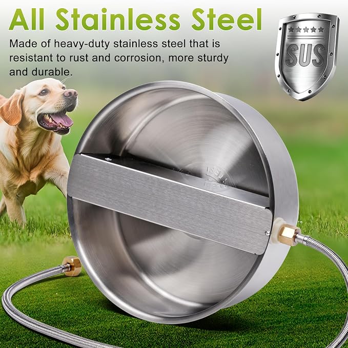 Automatic Dog Water Bowl Dispenser Large Breed Outdoor Pet Water Fountain Pet - Image 5