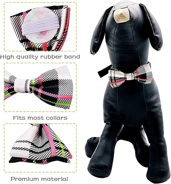 PET SHOW 10 Pack Small Dogs Collar Bowties Attachment Charms - Image 5