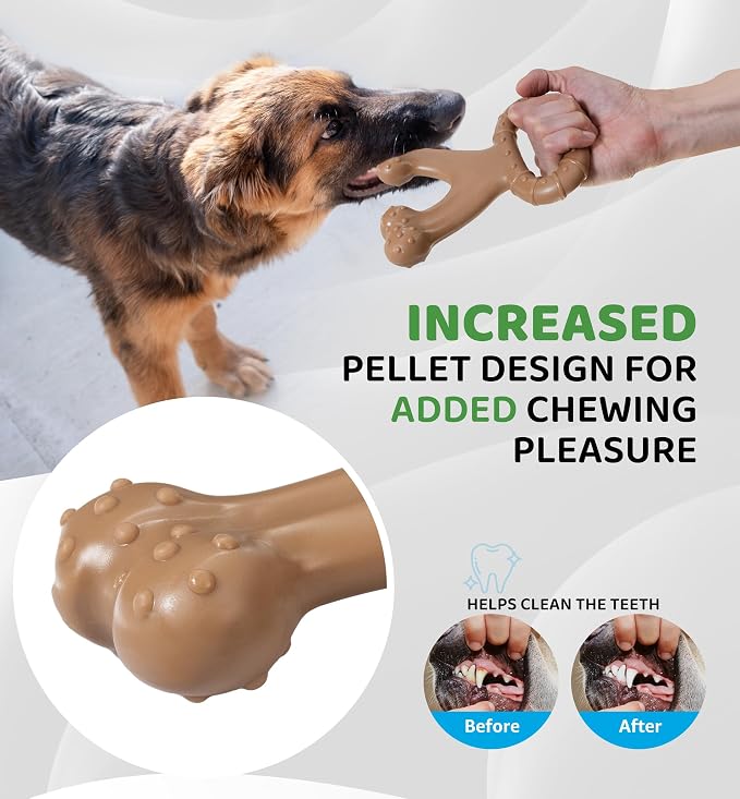 Durable Dog Chew Toy for Aggressive Chewers, Indestructible Nylon Bone - Image 4