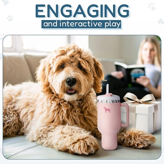 Pup Cup Tumbler Dog Toy – Cute Girl Dog Toy, Easter & Birthday Gift, - Image 5