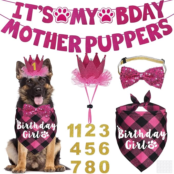 Dog Birthday Decorations by JOTFA