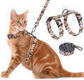 Cat Harness and Leash Set, Adjustable Kitten Harness Escape Proof Cats Harness by Seyezo