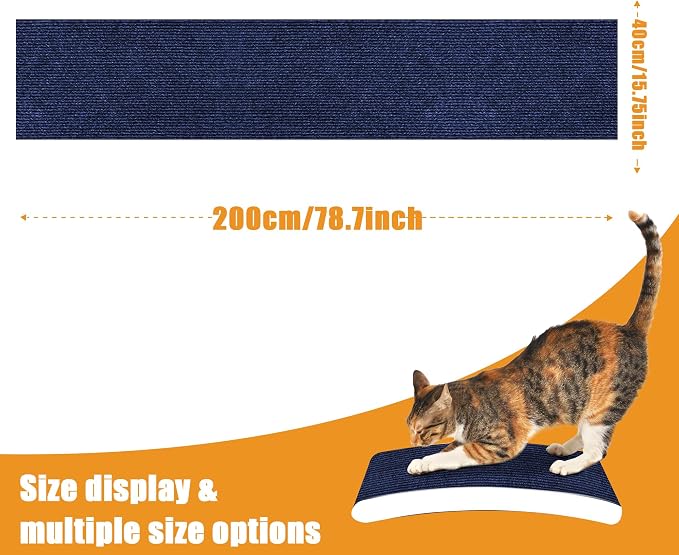 Cat Scratching mat Self-Adhesive, Trimmable Furniture Protector - Image 2