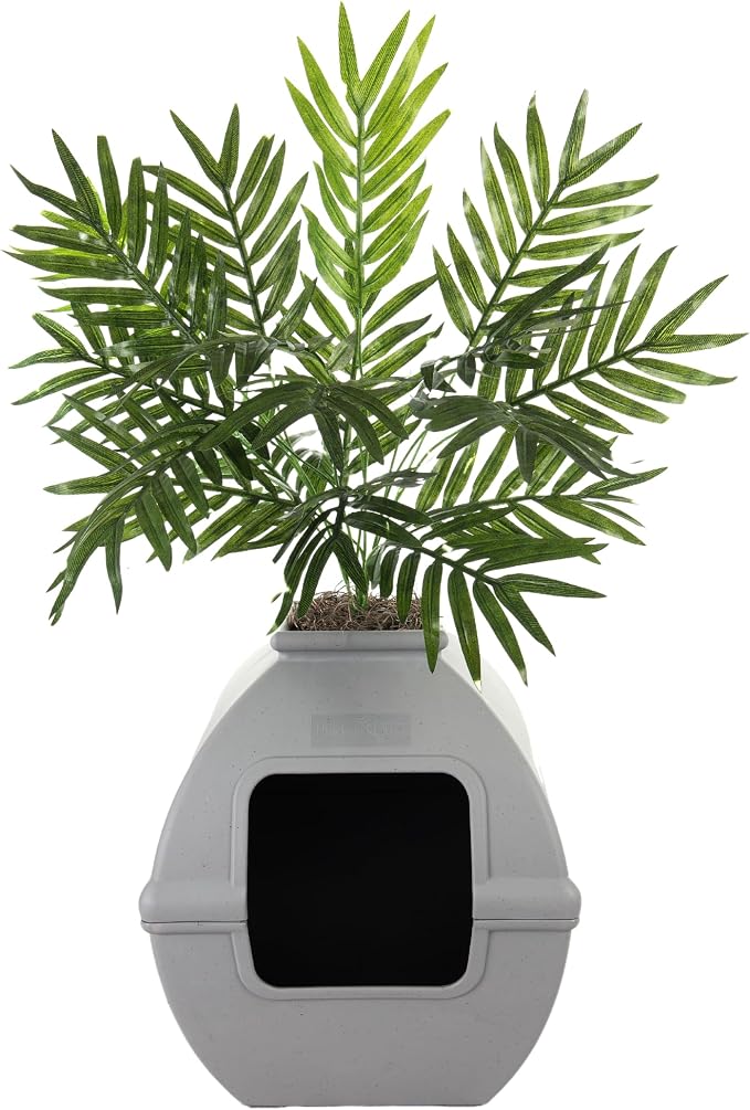 Good Pet Stuff Hidden Litter Box Planter, Decorative Cat Litter Enclosure - Image 3