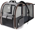 Lekebobor Extra Large Cat Backpack Carrier Expandable Pet Carrier Backpack by LEKEBOBOR