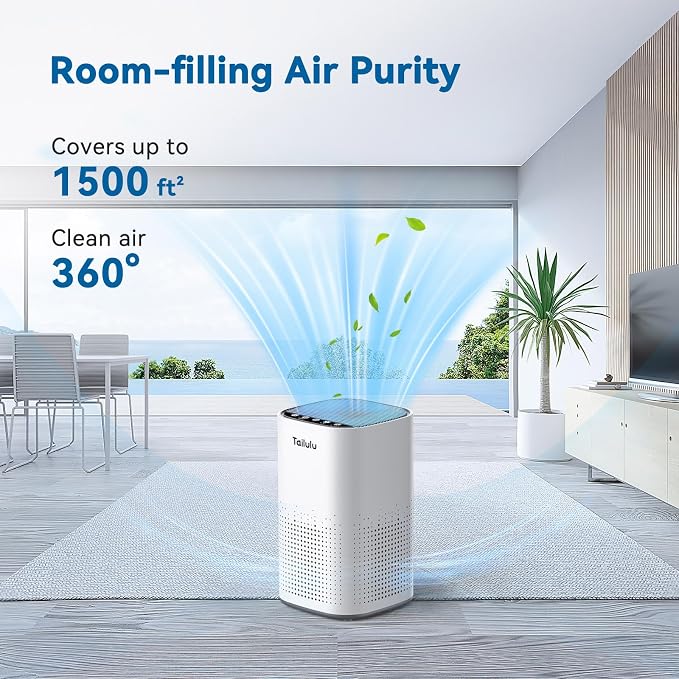Tailulu Official AP100 Air Purifier Replacement Filter, 3-in-1 Air Purifier - Image 5