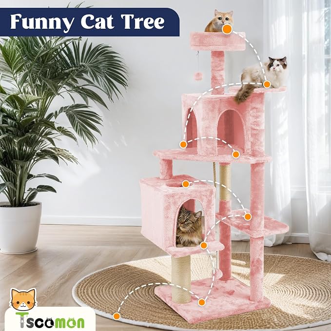 58.5inch Large Cat Tree Tower Condo - Image 3