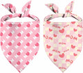 Mother Day Dog Bandanas, I Love Mom Dog Scarf, Accessories by Unknown