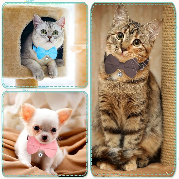 Yahenda 10 Pieces Cat Bowtie Collars - Image 6