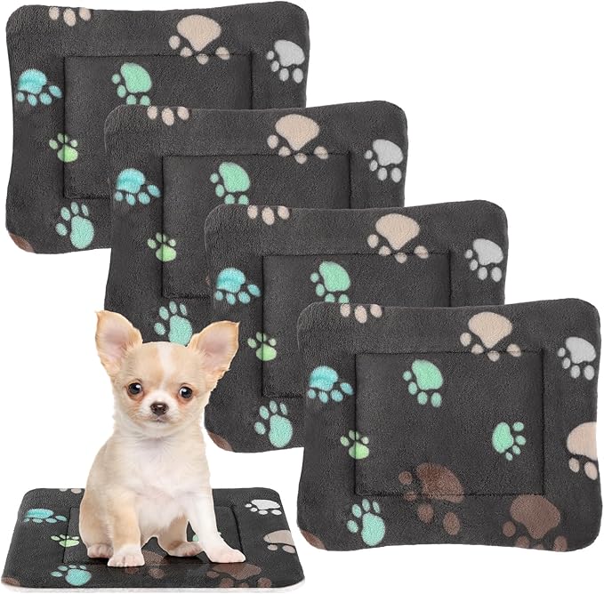Tuanse 4 Pack Ultra Soft Dog Cat Bed Mat Small Animal Guinea Pig Bed by Tuanse