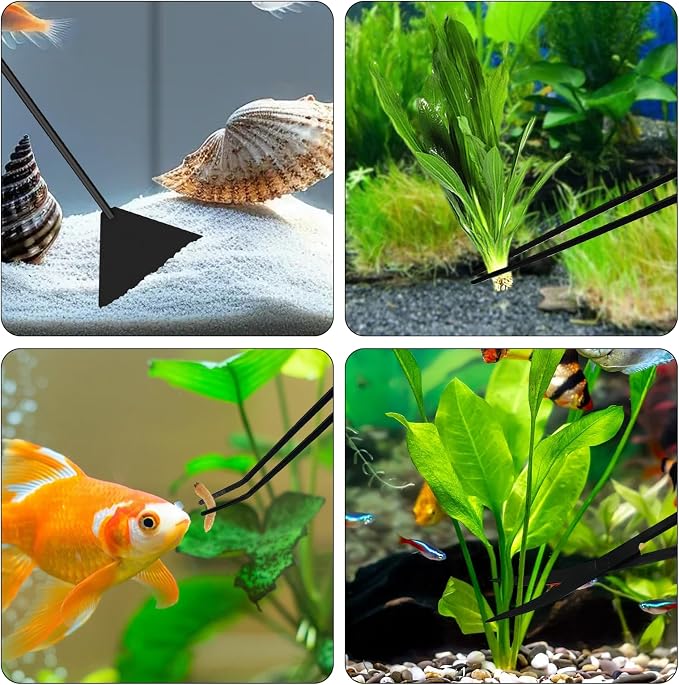 Aquascaping Tools Aquarium Kit – 4PCS Plant Trimming Tool Set - Image 7