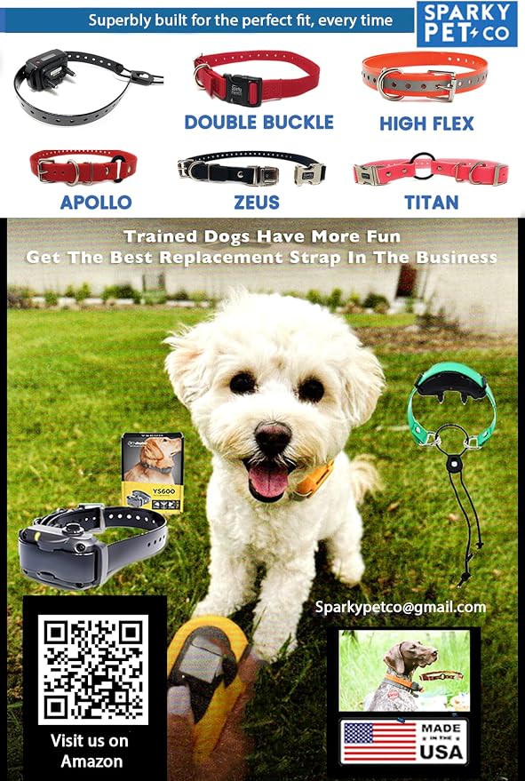 Sparky Pet Co - ECollar Replacement Strap - Bungee Dog Collar - Waterproof - - Image 2
