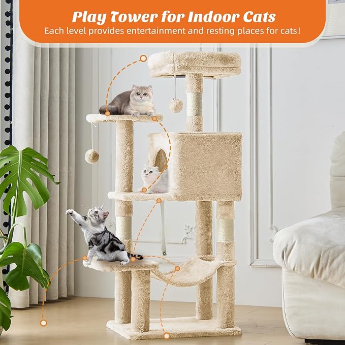 Cat Tree Tower 44 Inch, Small Cat Tower - Image 5