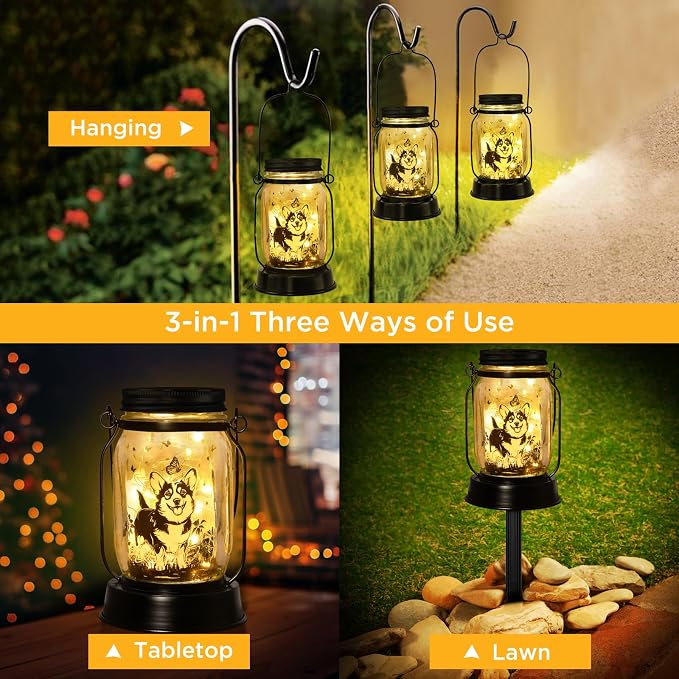 kyoryuger Corgi Gifts for Women/Men Corgi Solar Lanterns Dog Mom Birthday Dog - Image 3