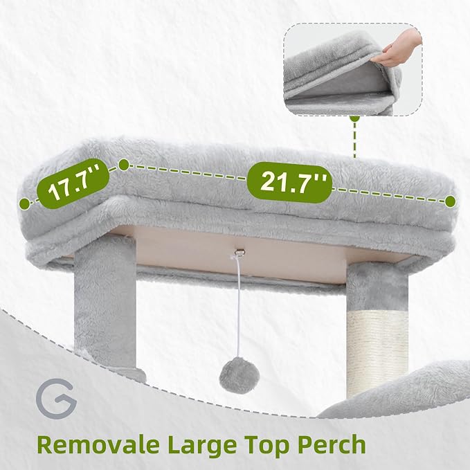 Cat Tree for Large Cats, 78.7" Tall Cat Tower for Indoor Cats Multiple Cats - Image 3