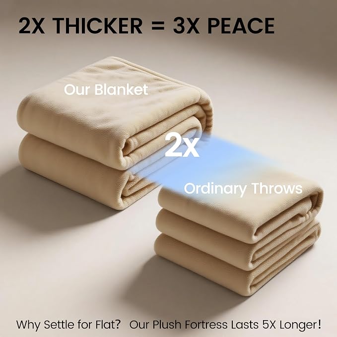 gogobunny Waterproof Bed Blanket, Reversible Sherpa Fleece Throw Blanket - Image 7