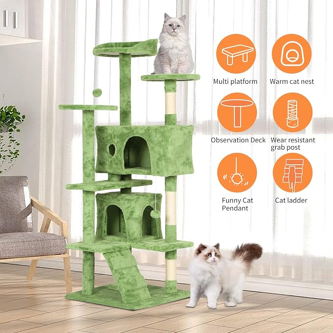BestPet 54in Cat Tree Tower for Indoor Cats - Image 5