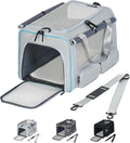 Cat, Dog Carrier for Pets up to 15 lbs, Soft-Sided Collapsible Pet Carrier by Hannadepot