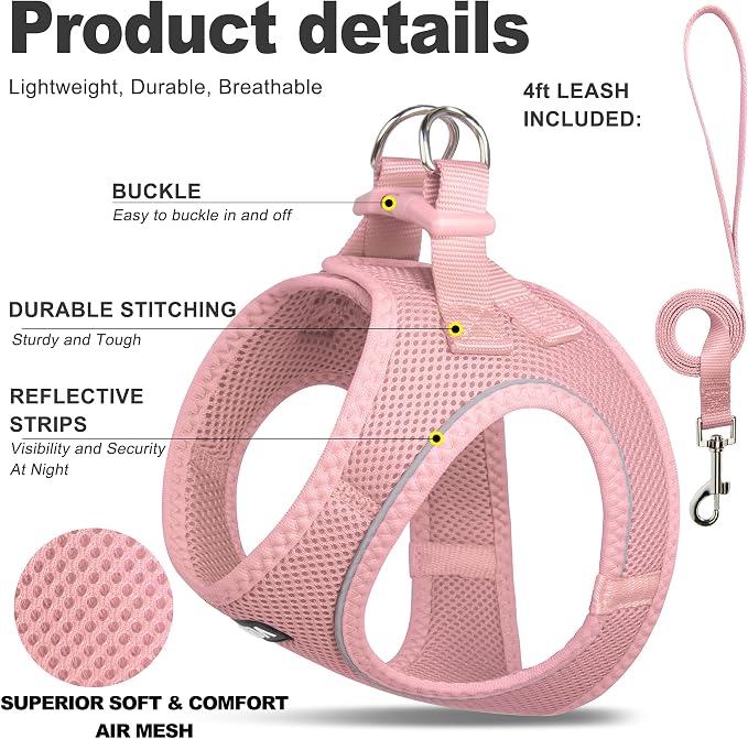 Fida Cat Harness and Leash Set for Walking Kitten and Puppy, Escape Proof - Image 2