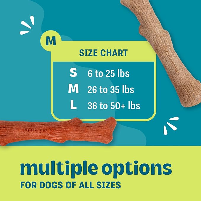 Outward Hound Pupstages Dogwood Mesquite Dog Chew Toy – Real-Wood Blend - Image 5