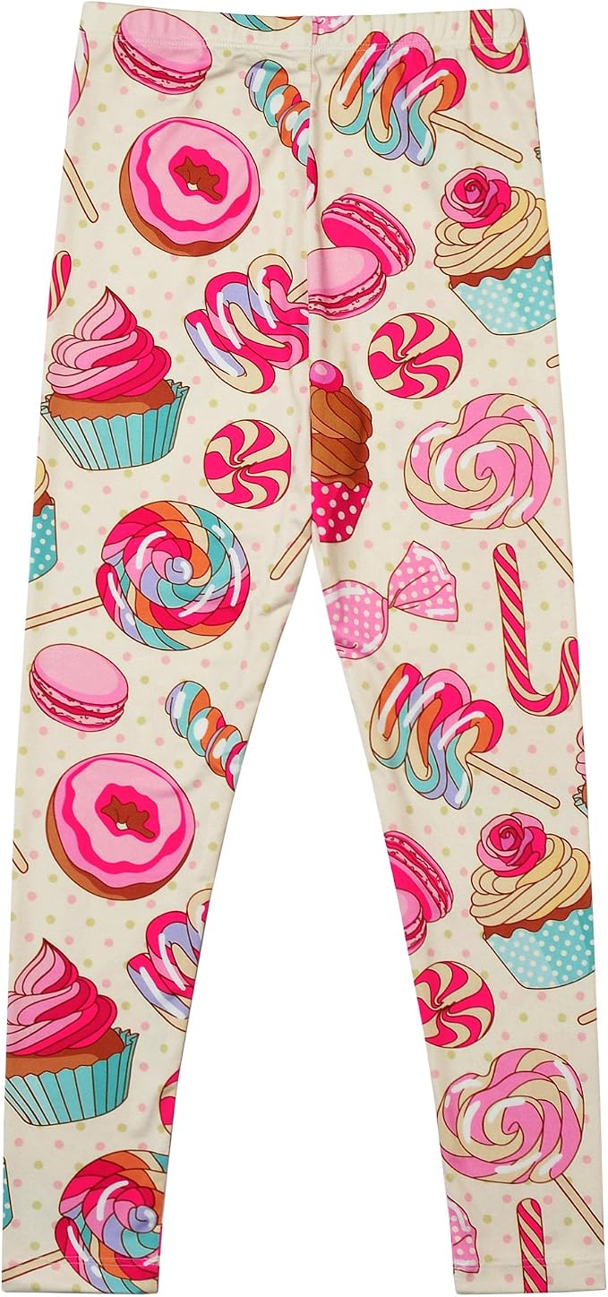 Girl Unicorn Leggings Kid Rainbow Print Legging Tights Trousers Slim Long Pants - Image 3