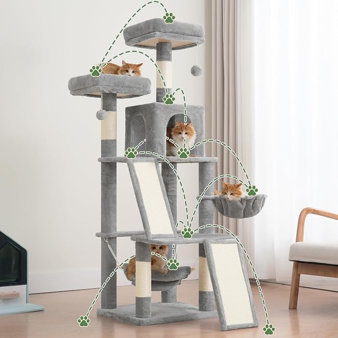 Multi-Level Cat Tree for Indoor Cats, Cat Tower - Image 6