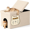 3-in-1 Cat Litter Box Enclosure by Fecuria
