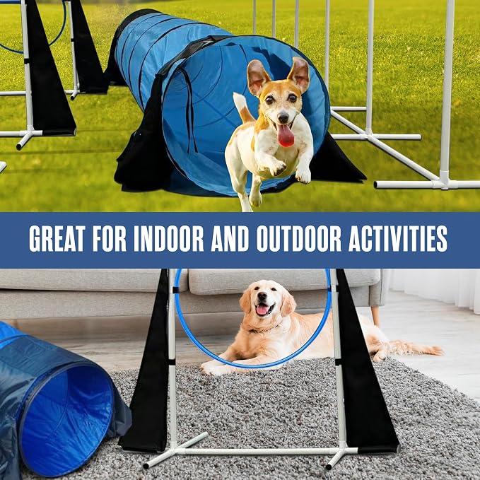 Houseables Dog Agility Course Backyard Set, Dog Agility Equipment, Obstacle - Image 6