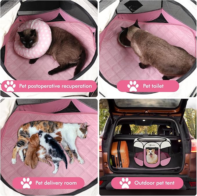 Dog Cat Playpen, Puppy Pet Playpen Indoor - Image 4