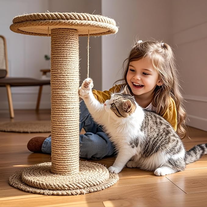 PowerKing Natural Sisal Replacement Scratching Post, 15.7'' 2 Pieces M8 Cat - Image 2