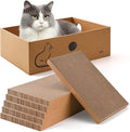 AUSCAT Cat Scratcher Box with 6PCS Cat Scratching Board, Cardboard Cat by AUSCAT
