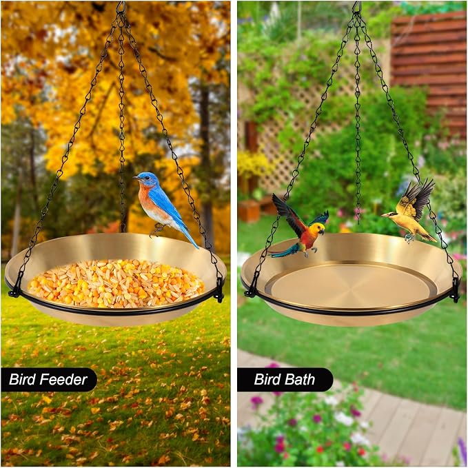 Hanging Bird Bath Bird Feeder Bowl - Image 2
