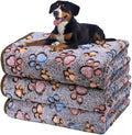 Dono 1 Pack 3 Dog Blankets, Soft Fluffy Fleece Pet Blanket Warm Sleep Mat Paw by Dono