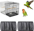Fengek 2 Pcs Adjustable Bird Cage Cover & Seed Catcher Net by Fengek