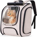 Pecute Cat Backpack Carrier, Large Space Cat Bubble Backpack, Breathable Cat by pecute