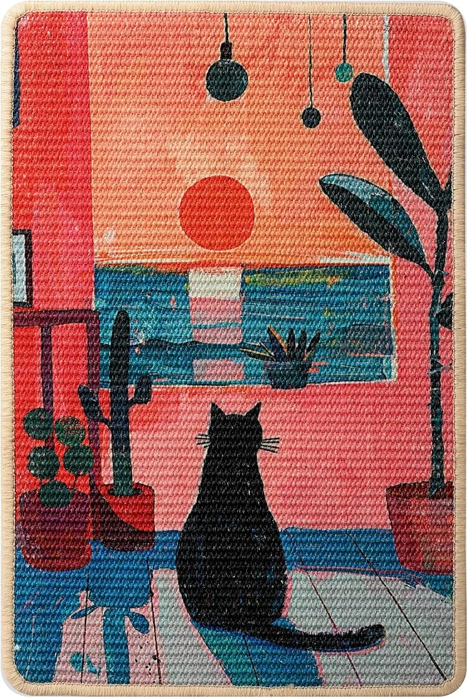 3-in-1 Sisal Cat Scratcher Mat 23.6x15.7 – Durable Scratch Rug Use - Image 9