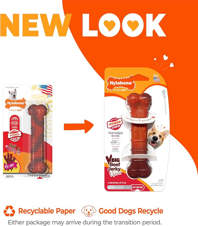 Nylabone Textured Bone Power Chew Toy - Image 2