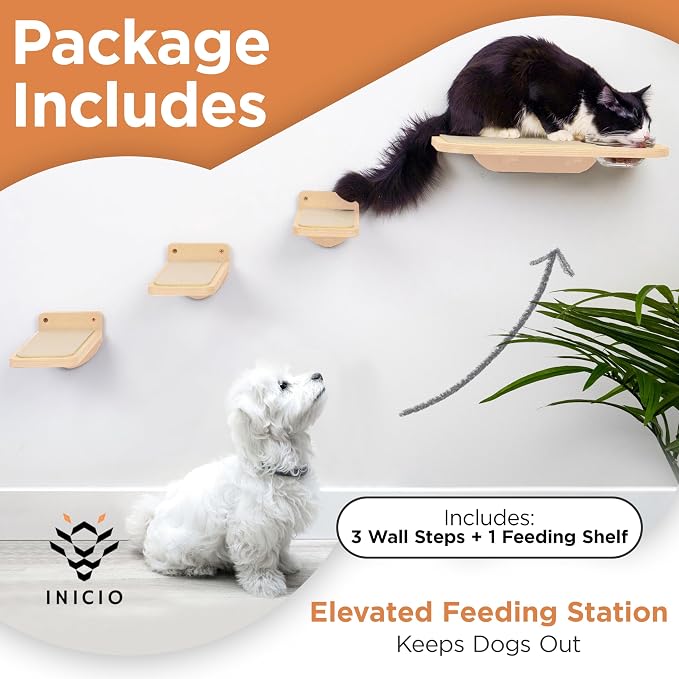 INICIO Cat Shelves – Dog Proof Feeding Station - Image 2