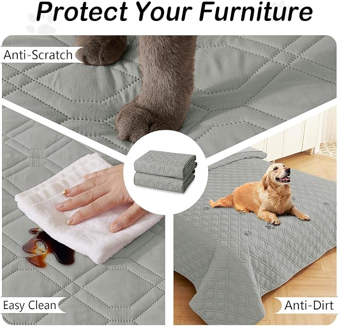 hyha Waterproof Dog Bed Blanket, Soft Pet Blankets, Waterproof Couch Cover - Image 5