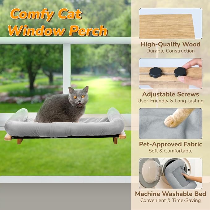 PURRHOUSE Cat Window Perch - Image 2