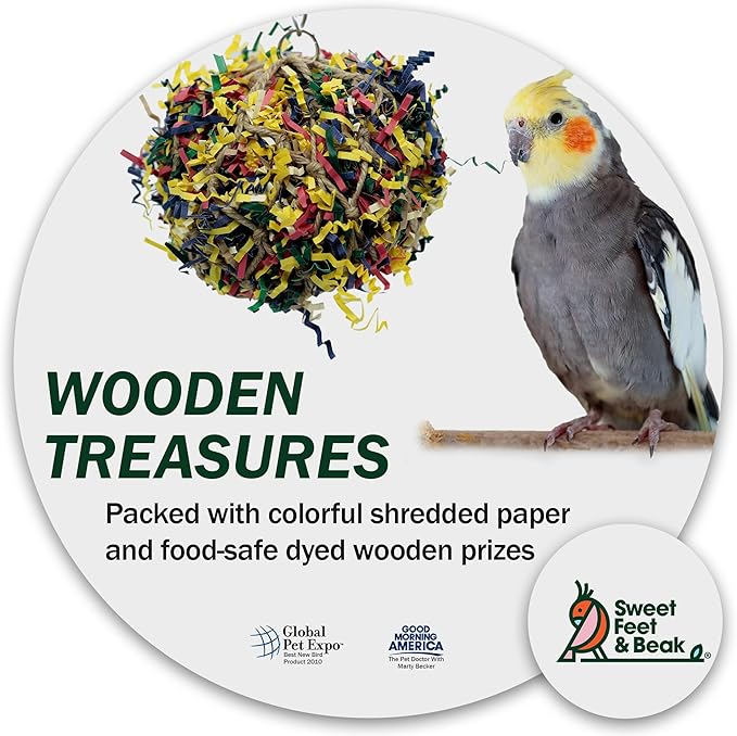 7” Super Shredder Ball Bird Toy - Image 6
