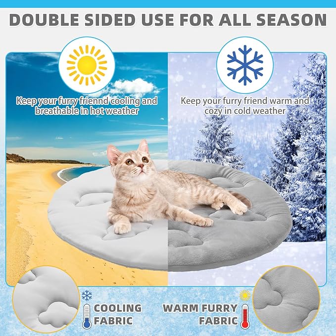 KOOLTAIL Cat Cooling Mat, Upgraded Two Sided Cooling Pad - Image 3