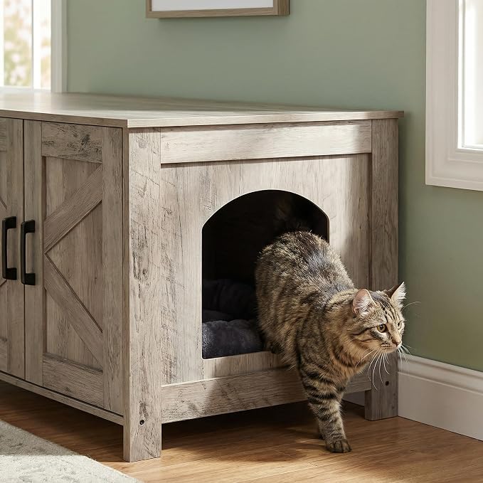 Homhedy Cat Litter Box Enclosure - Image 8