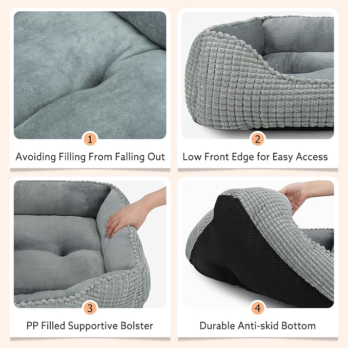 MIXJOY Rectangle Washable Orthopedic Dog Bed - Image 6