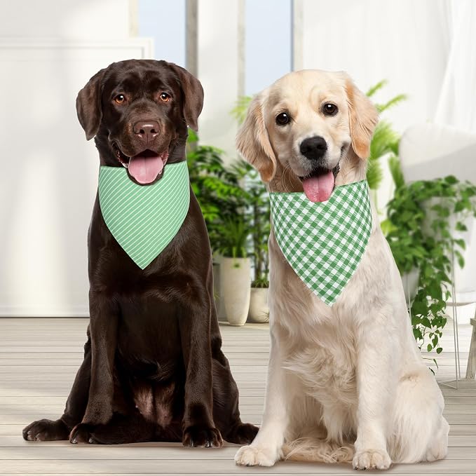 Dog Bandana Green Small 1PCS, Summer Spring Scarf - Image 4