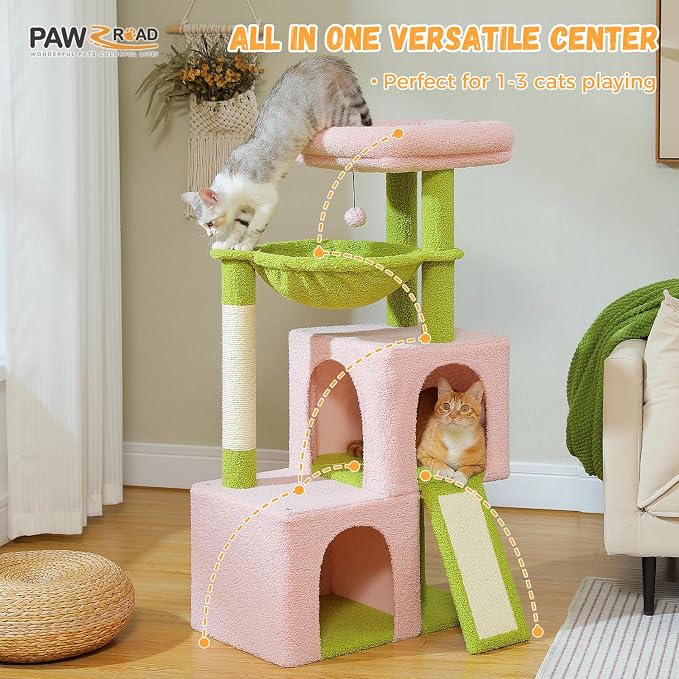 PAWZ Road Large Cat Tree, 41 Inches Multi-Level Cat Tower - Image 6