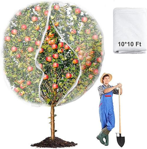 10 x 10ft Extra Large Fruits Tree Netting, Garden Mesh Insect Tree Cover by Waybas