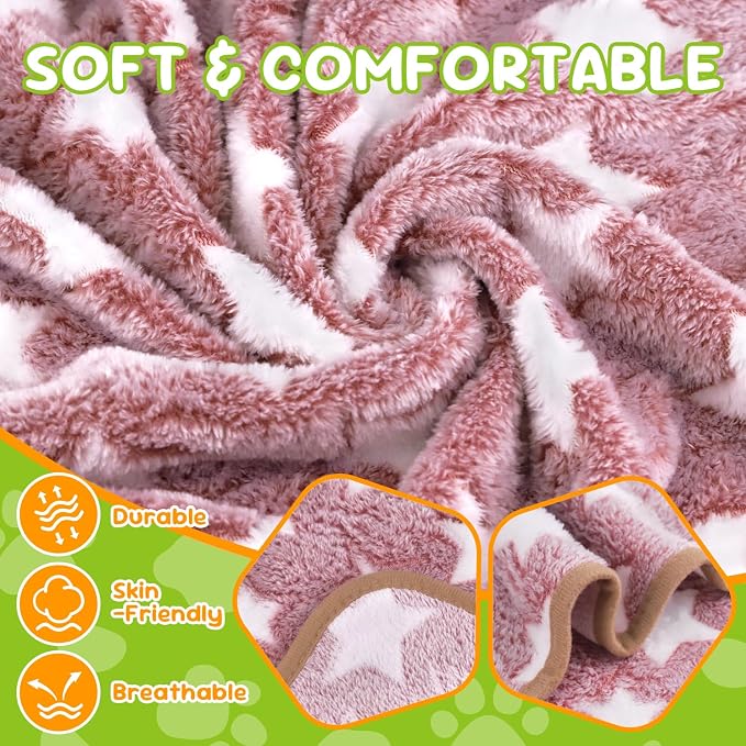 6 Pcs Dog Blanket Super Soft Pet Puppy Blankets Calming Dog Blankets - Image 3