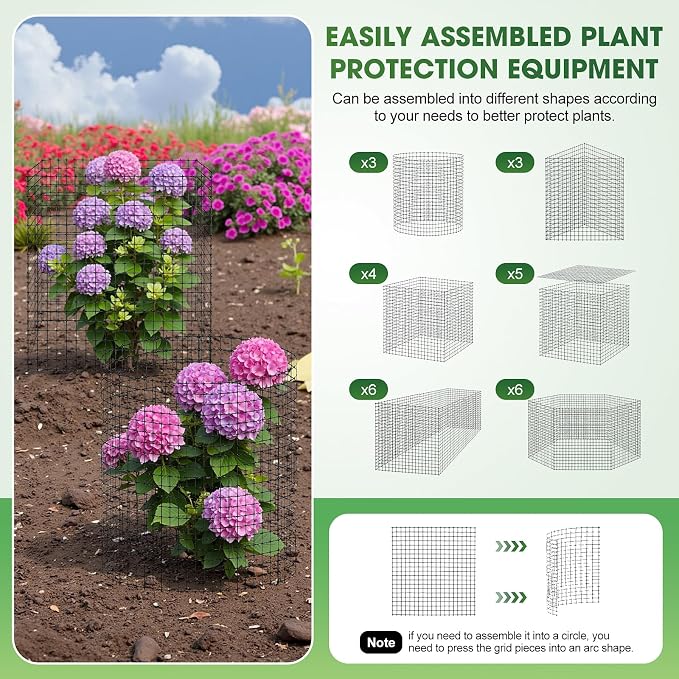 60Pcs Plant Protectors from Animals, Outdoor Plant Cages to Keep Animals Out Out - Image 3