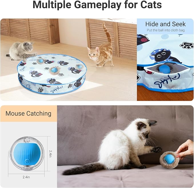 Interactive Cat Toys for Indoor Cats 2025 New Speedy Ball - Image 3